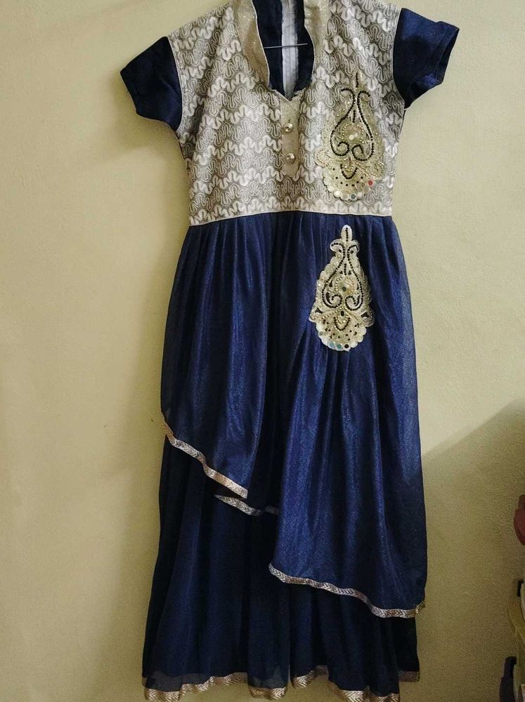 Elegant Navy Blue Dress