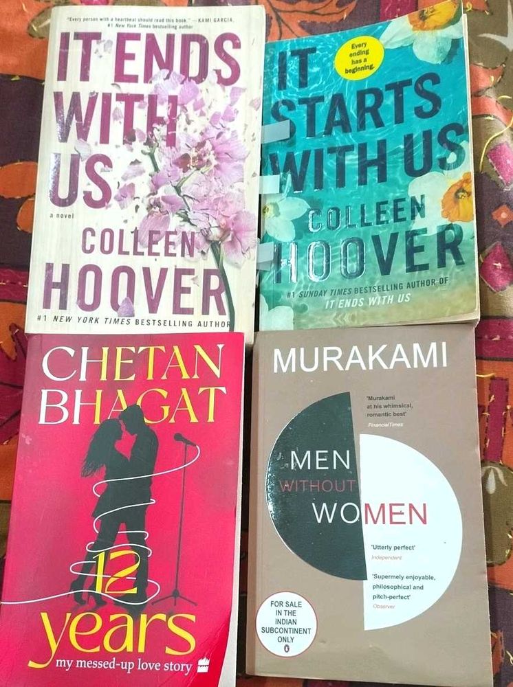Popular Books Bundle: Hoover, Bhagat, Murakami