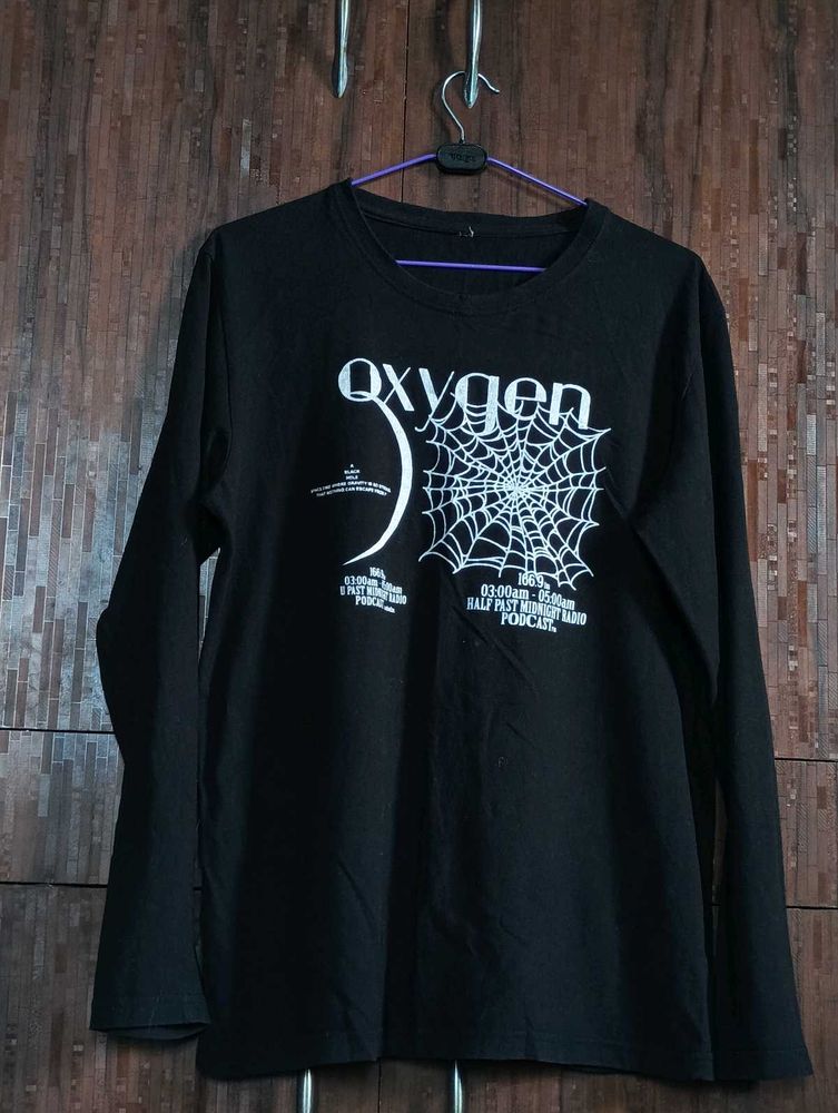 “Black Venom Inspired Graphic Tee | Full Sleeve