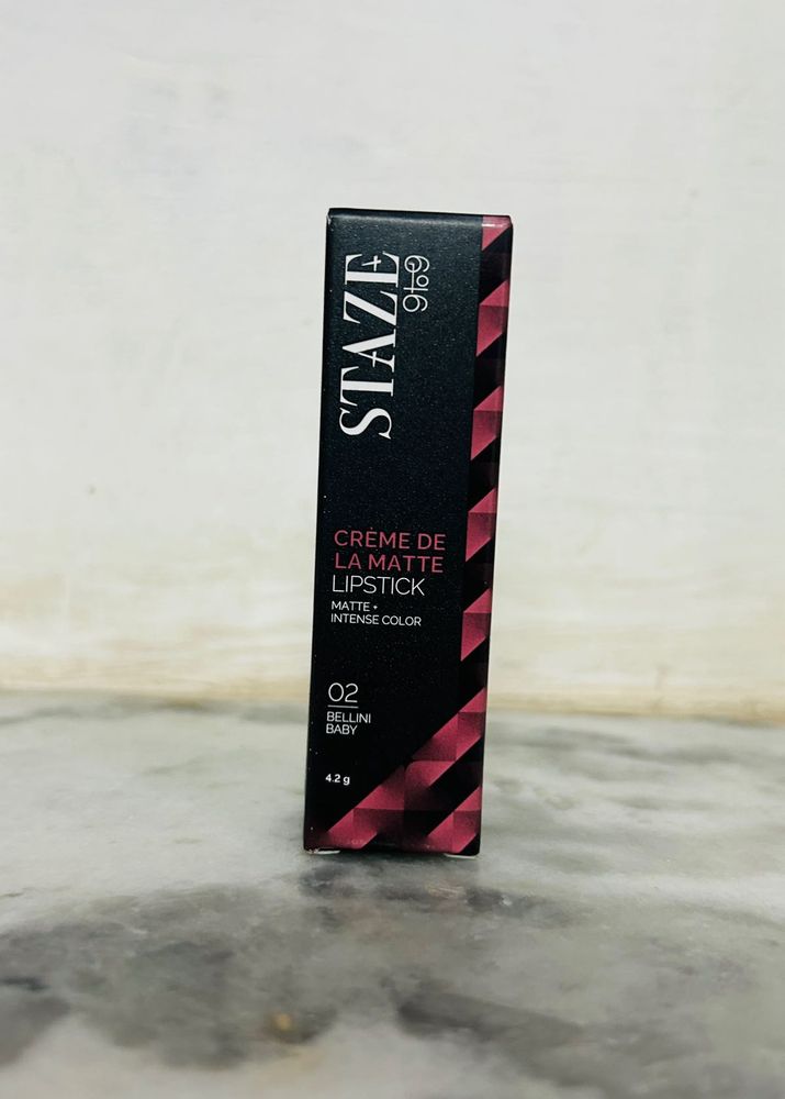 STAZE  Creme de la Matte Lipstick - Bellini Baby