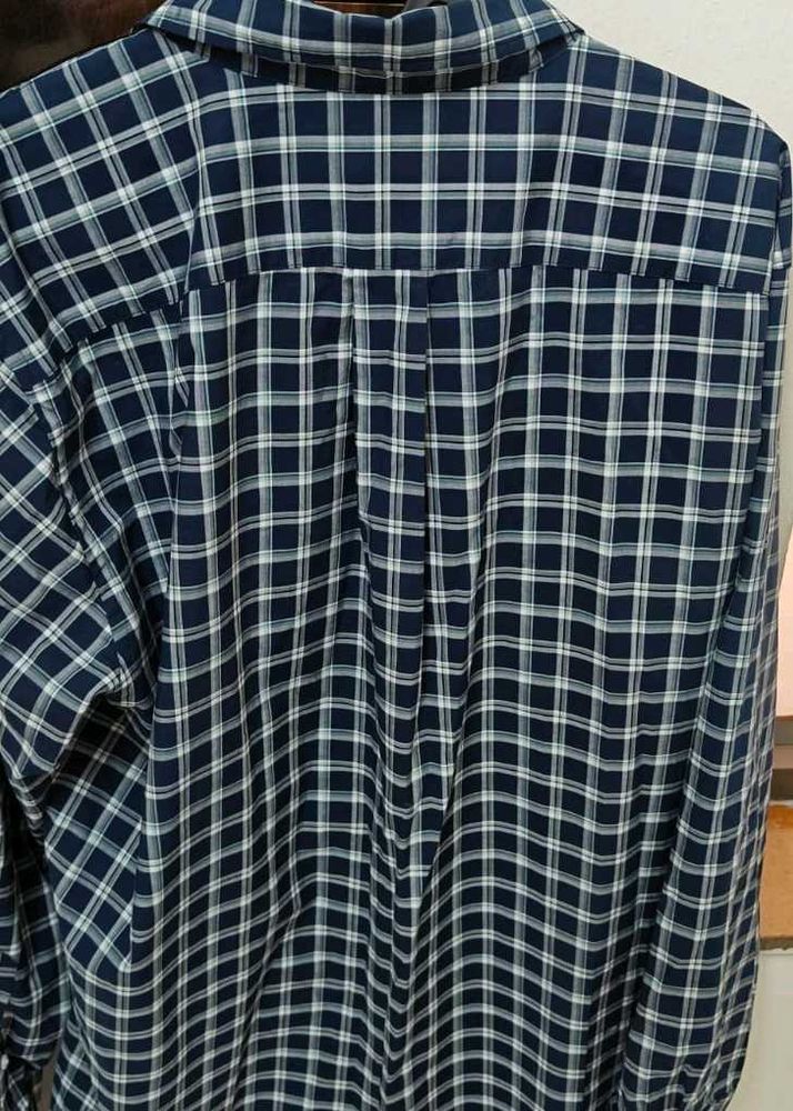 Uniqlo Unused Checked Blue Shirt