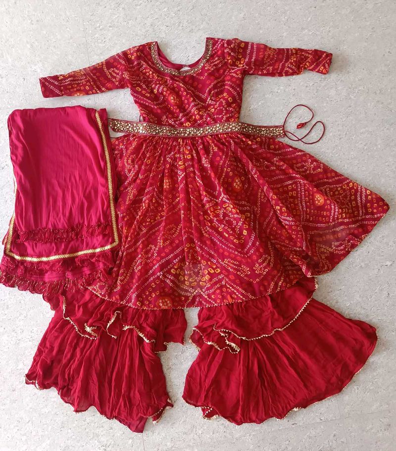 Party Wear Frock Sharara