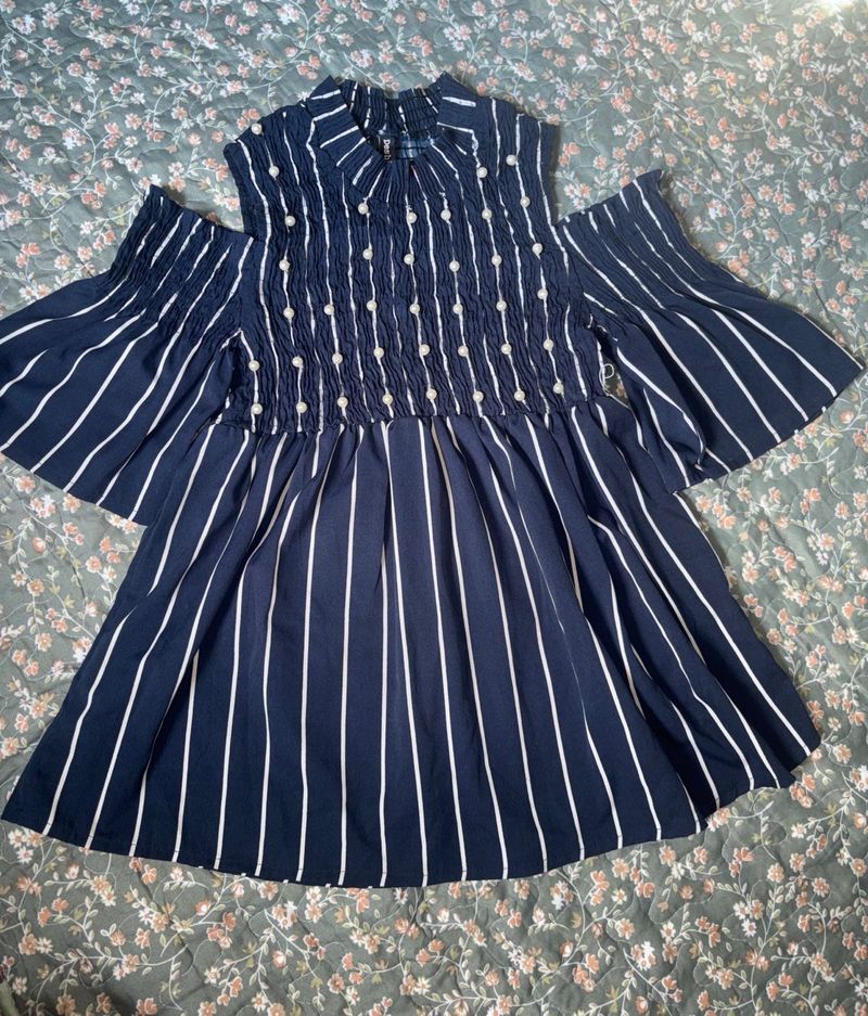 Blue Stripe Top