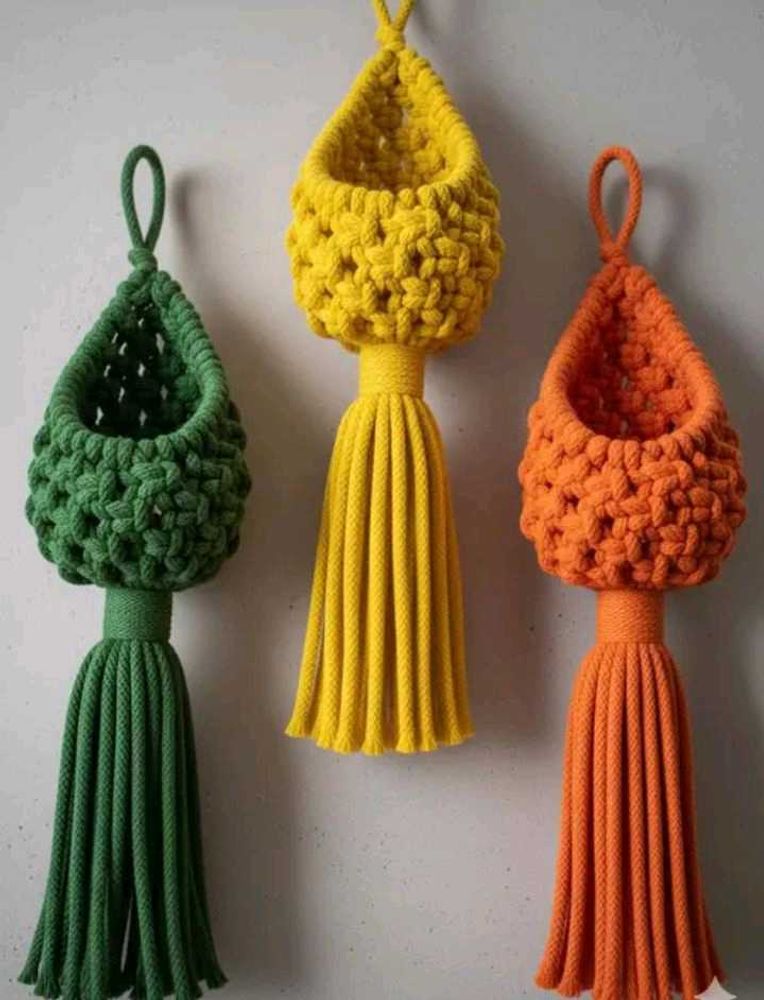 Macrame Plant Hanger set of 3