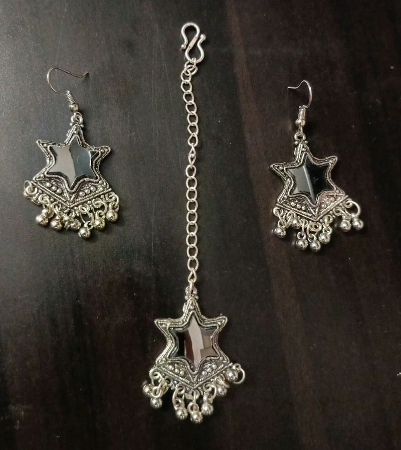 Earrings Mang Tikka Combo