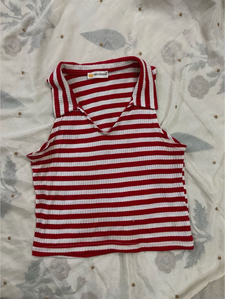 Striped Crop Top