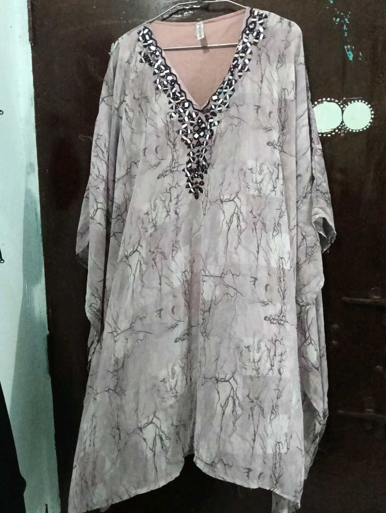 Elegant Flowy Kaftan Top