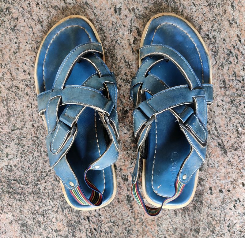 Sandals Size 8 UK. Blue
