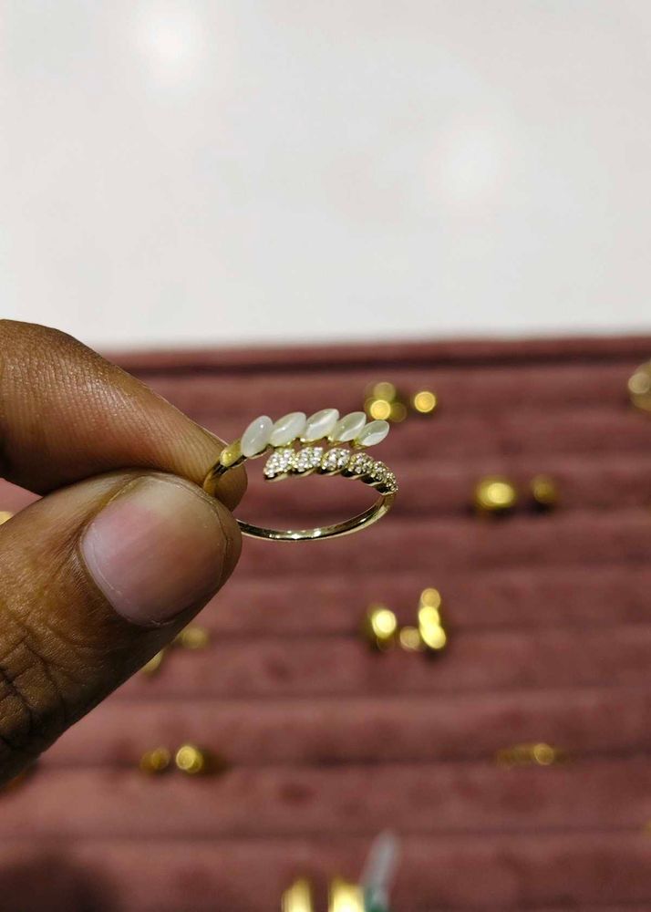 Gold Plated Pearl Ring