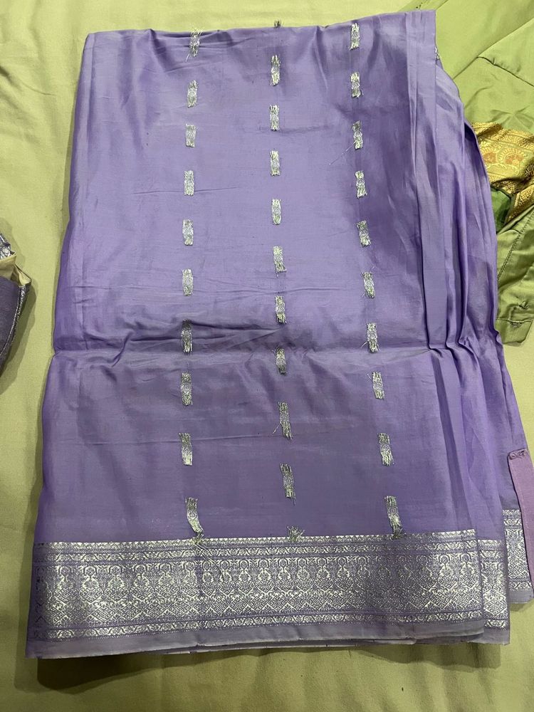 Lavendar Silk Saree