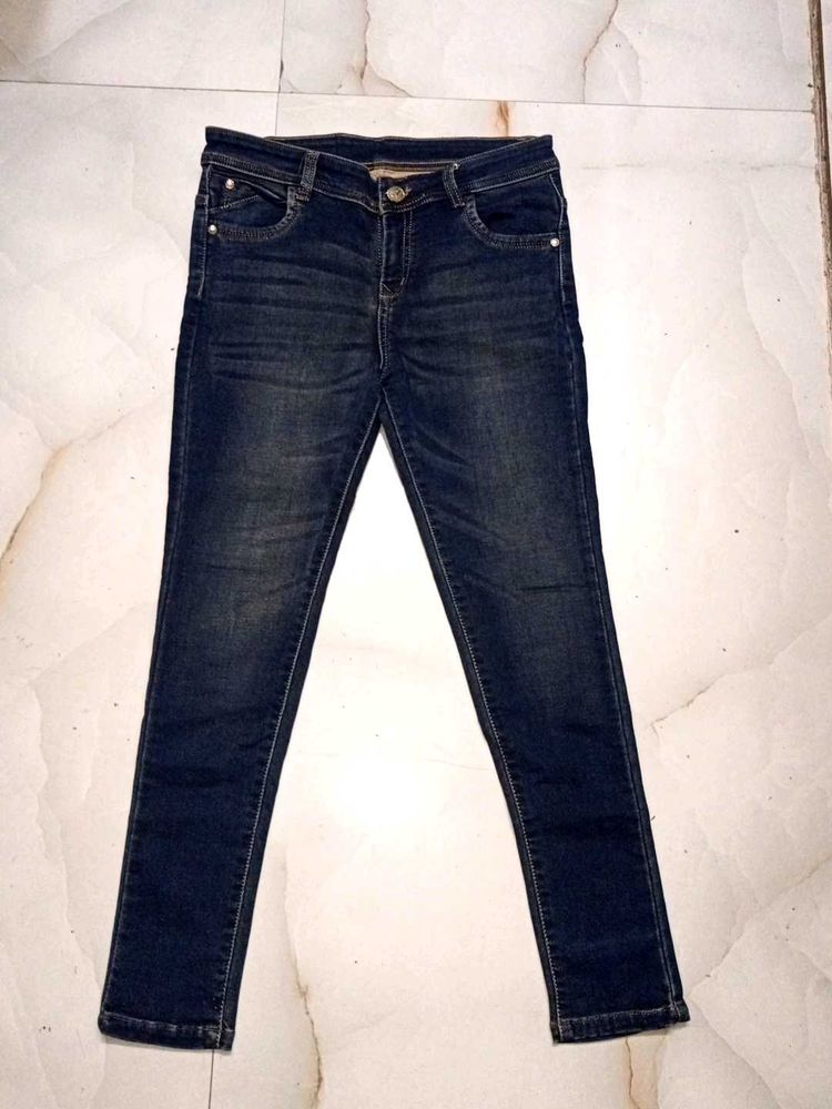 Dark Blue Denim Jeans