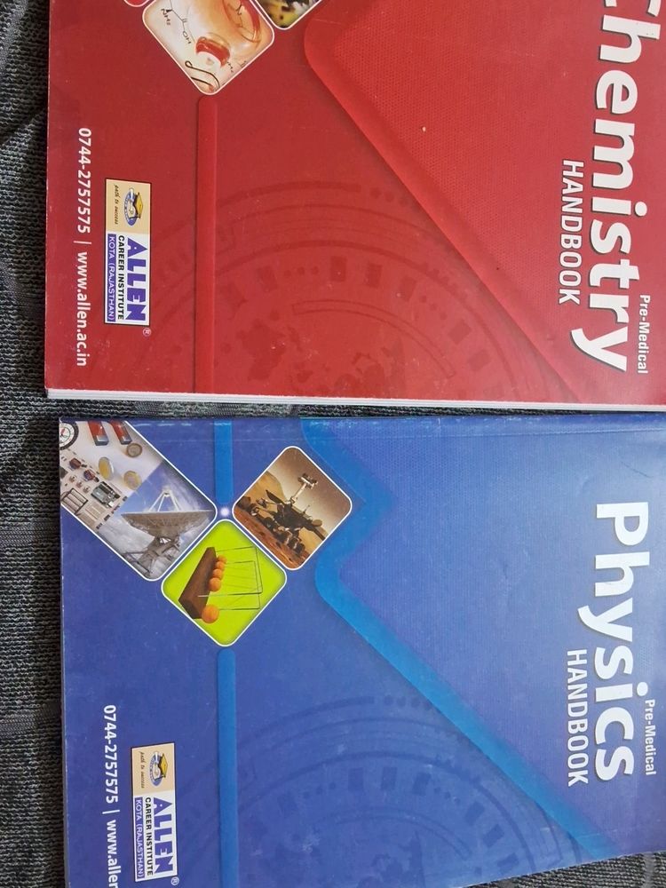 Allen Pre Medical Course For Neet Handbooks Chemistry And Physics