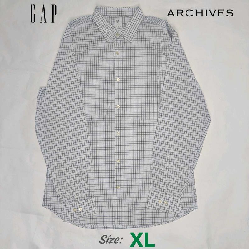 GAP White Check Shirt