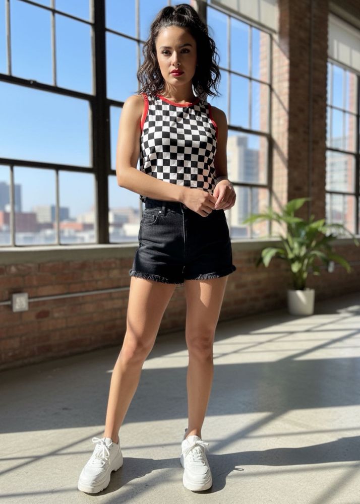 Checkered Tank Top