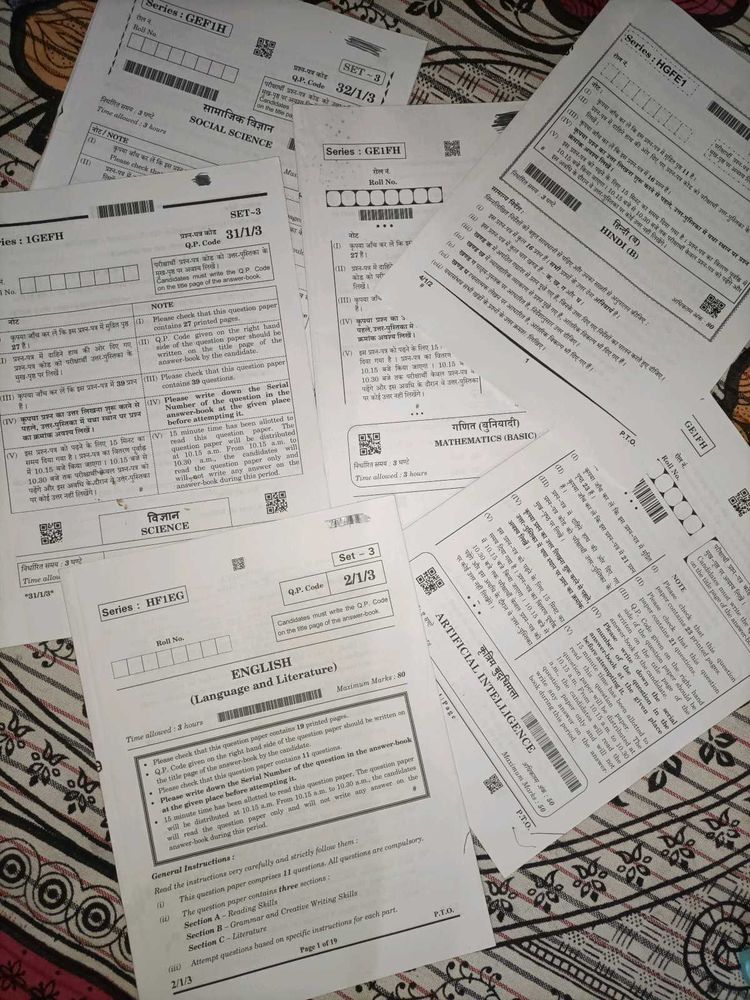 CBSE CLASS 10TH BOARD QUESTION PAPER 2024