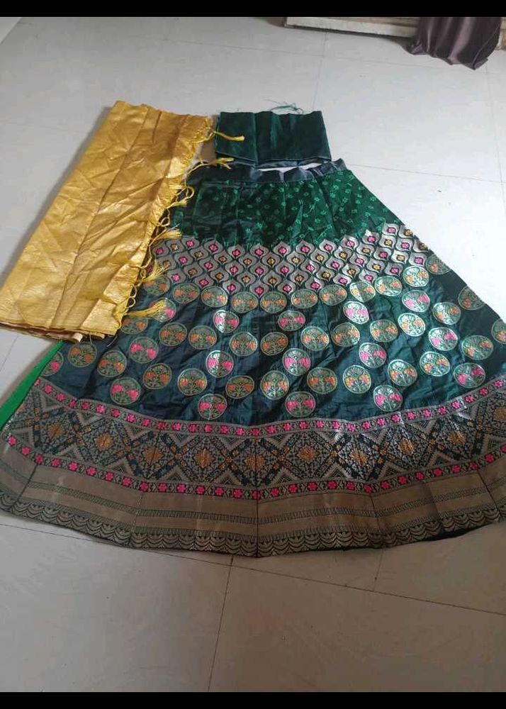 Green Lehenga Choli Set