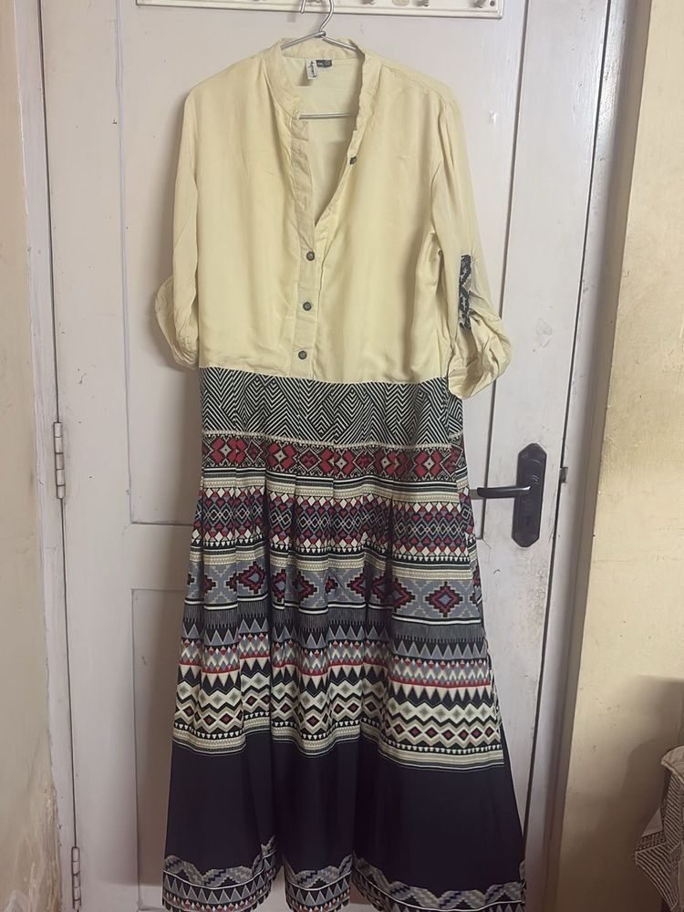 Boho Tribal Print Maxi Dress