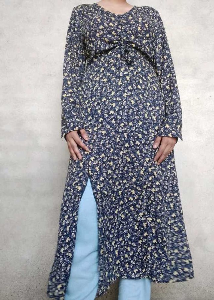 Floral Print Long Sleeve Dress