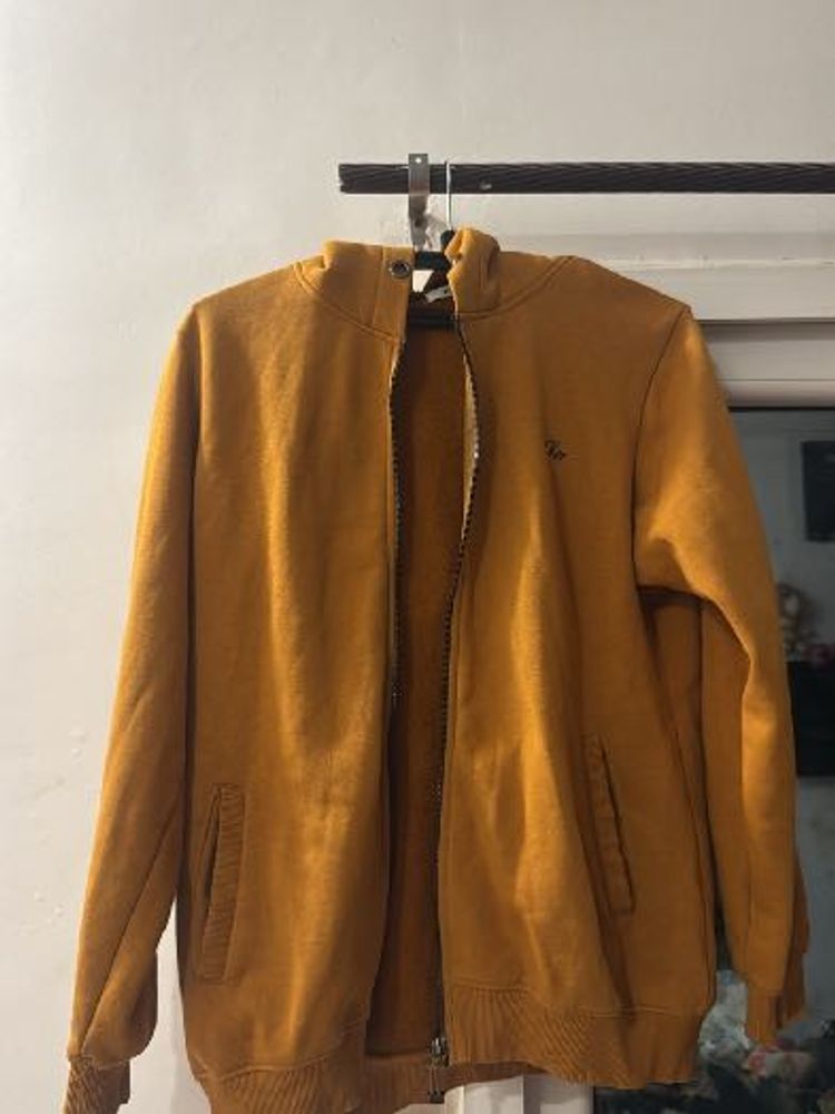 Mustard Zippered Hoodie