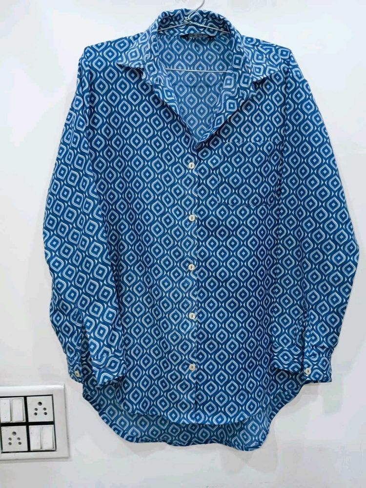 Blue Pattern Shirt