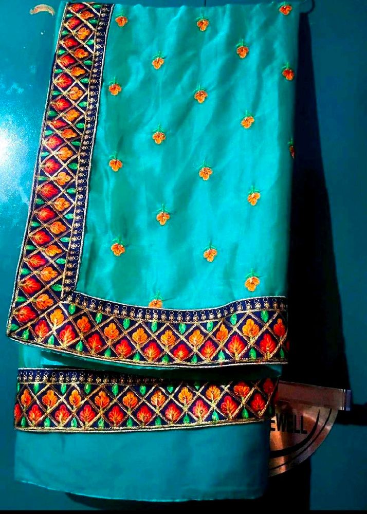 Beautiful Sea Green saree💙