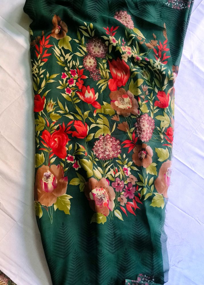 Green Floral Saree