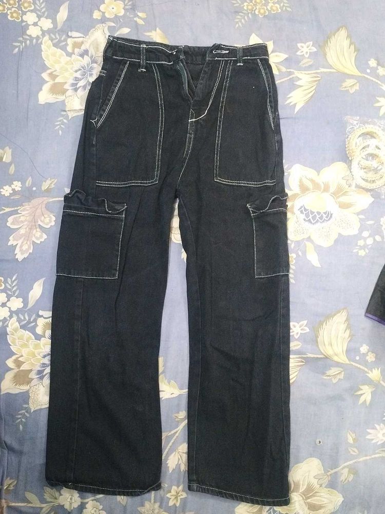 Wide Leg Utility Cargo Pants