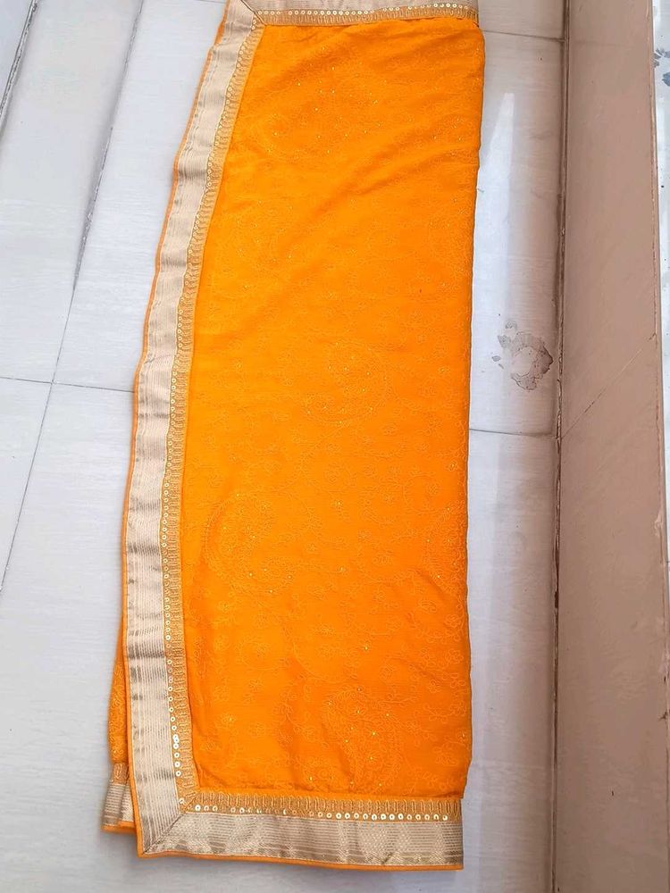 Elegant Orange Dupatta