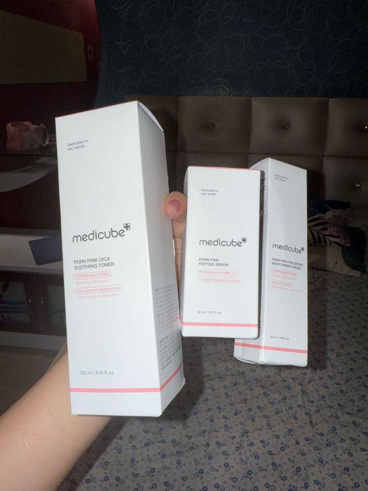 Medicube Pdrn Serum, Toner,moisturising Cream