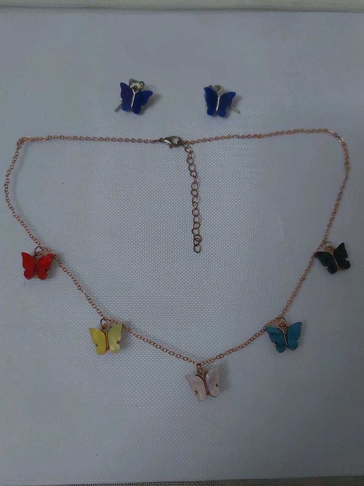 Butterfly Necklace &amp; Earring Set🦋