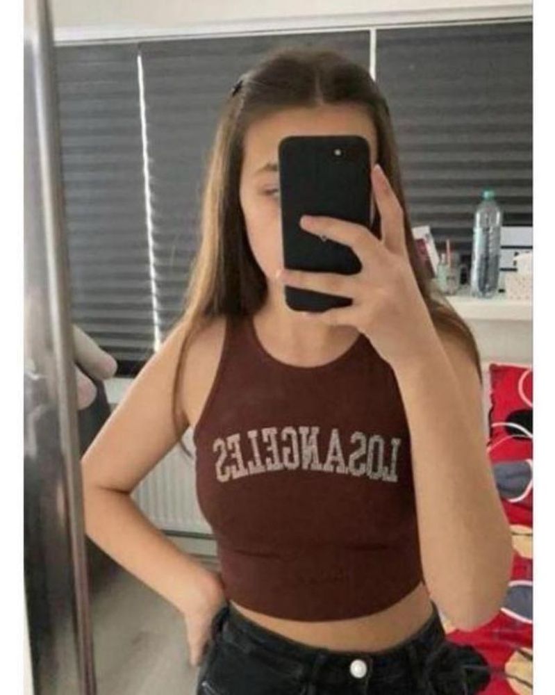 Hurry up! 🥳Maroon LA Crop Top