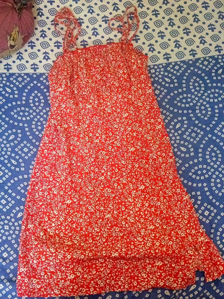 Red Floral Sundress