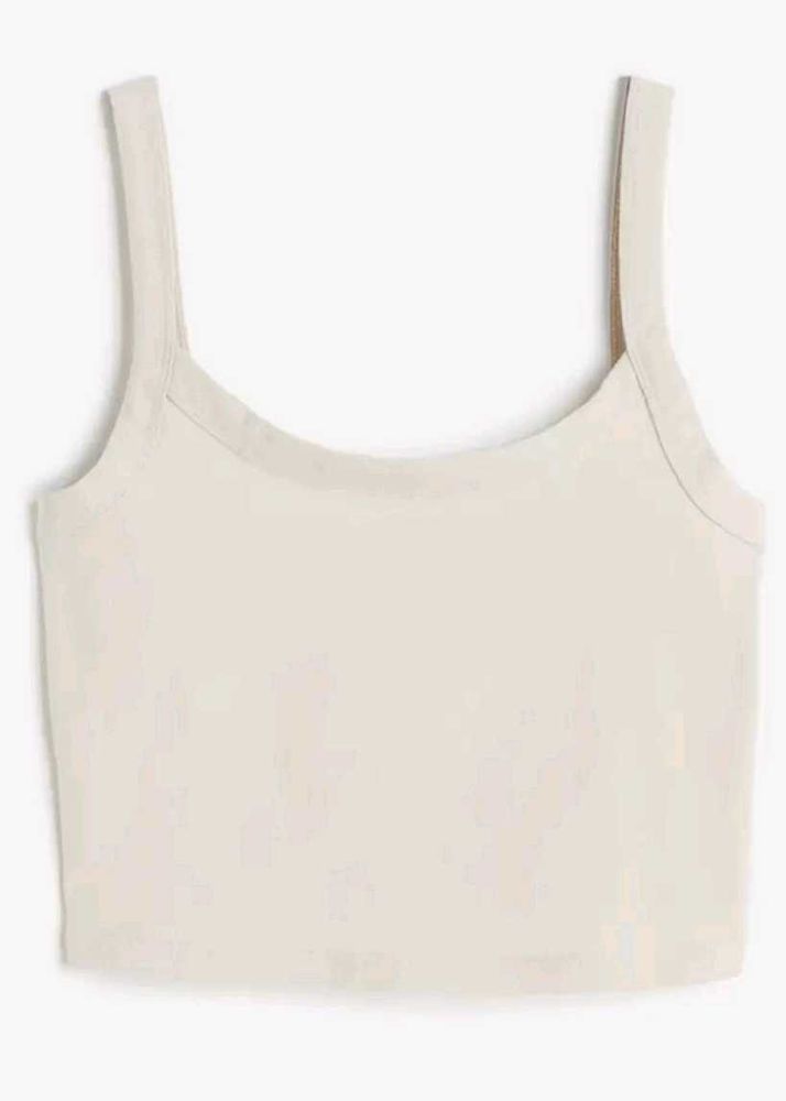 H&amp;M cropped strappy top
