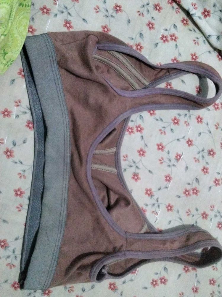 Comfy Brown Sports Bra