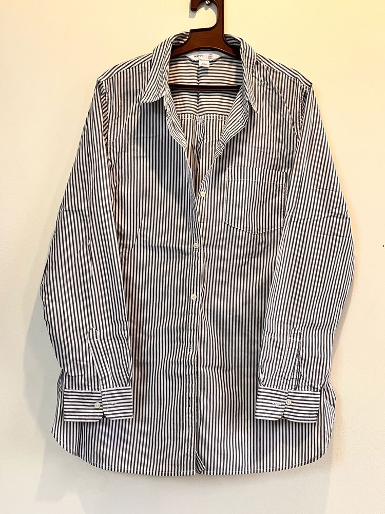 Old Navy striped long tunic shirt (L)