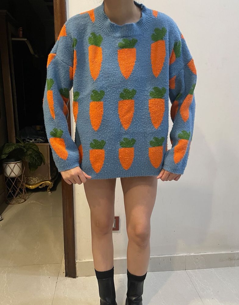 Carrot Pattern Sweater