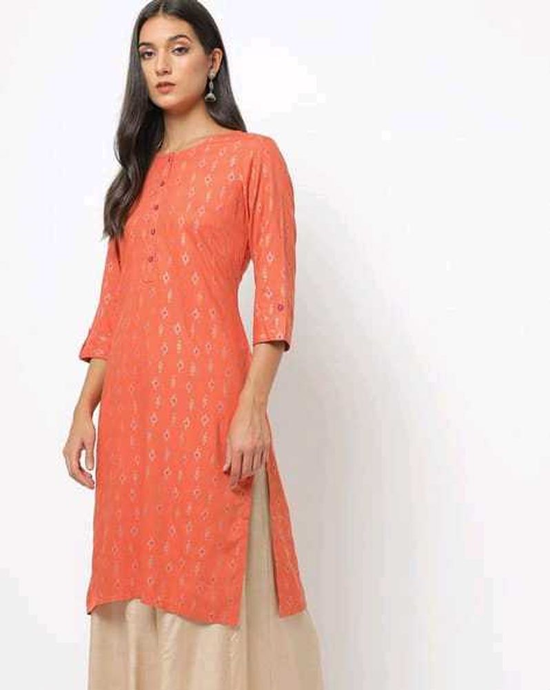 Coral Print Kurti