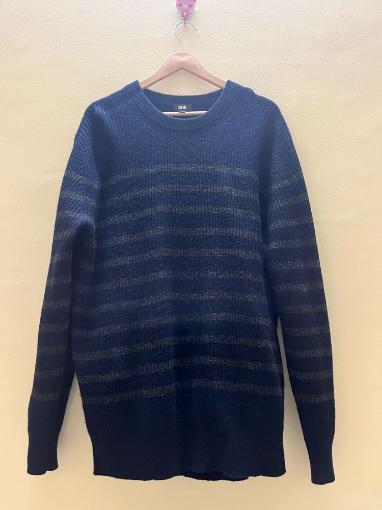Striped Wool Blend Sweater