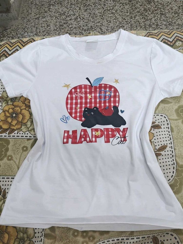 Happy Cat Graphic Tee