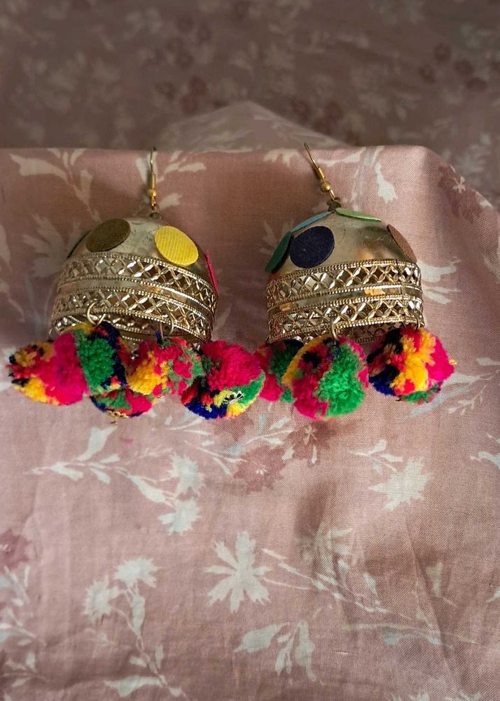 Pompom Earrings