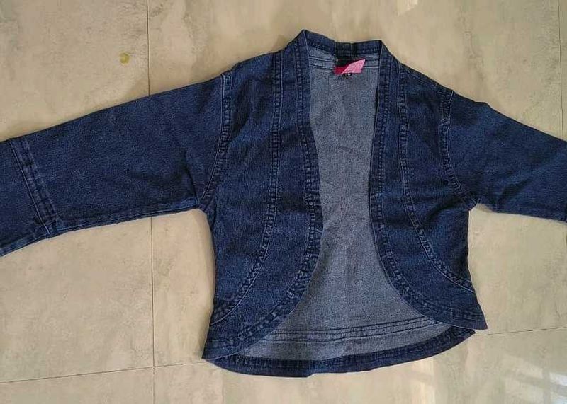 Denim Cropped Shrug