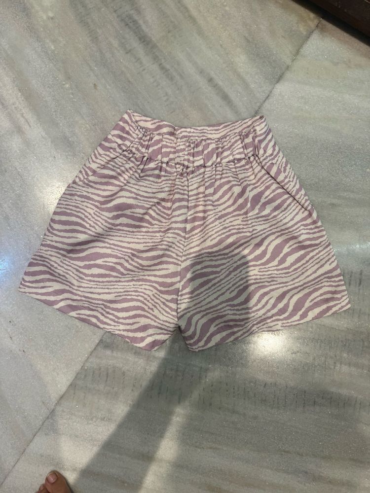 Animal Print Shorts