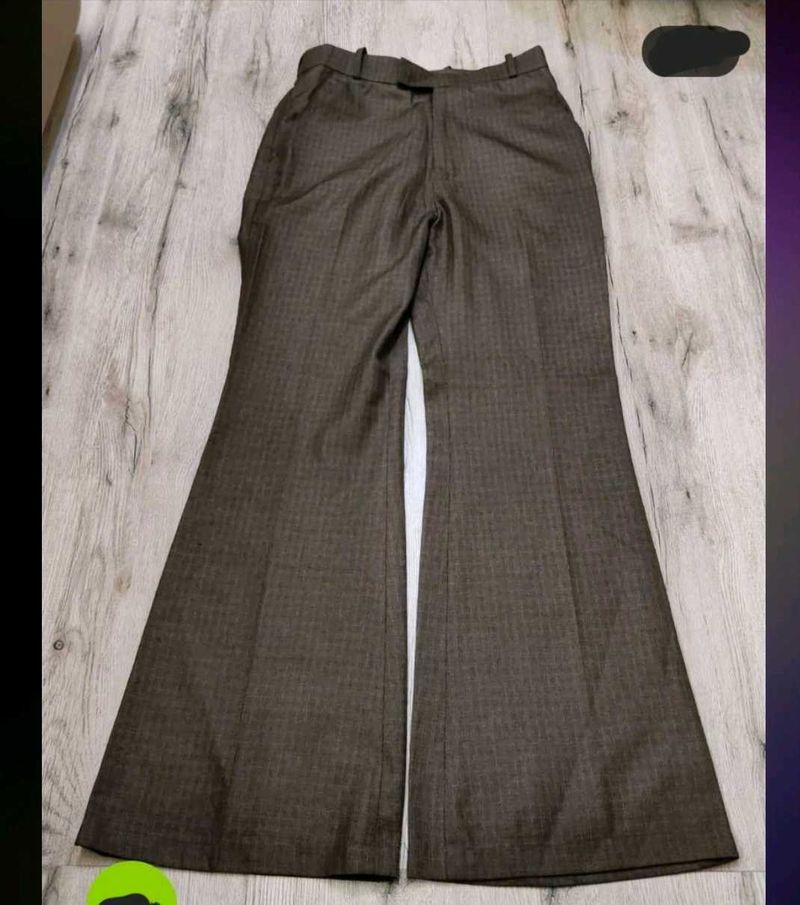 Brown Bootcut Trousers