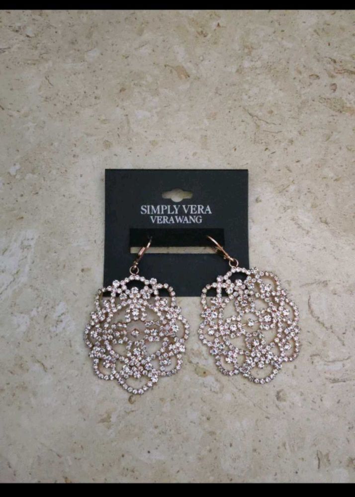 Simply Vera Wang Crystal Earrings