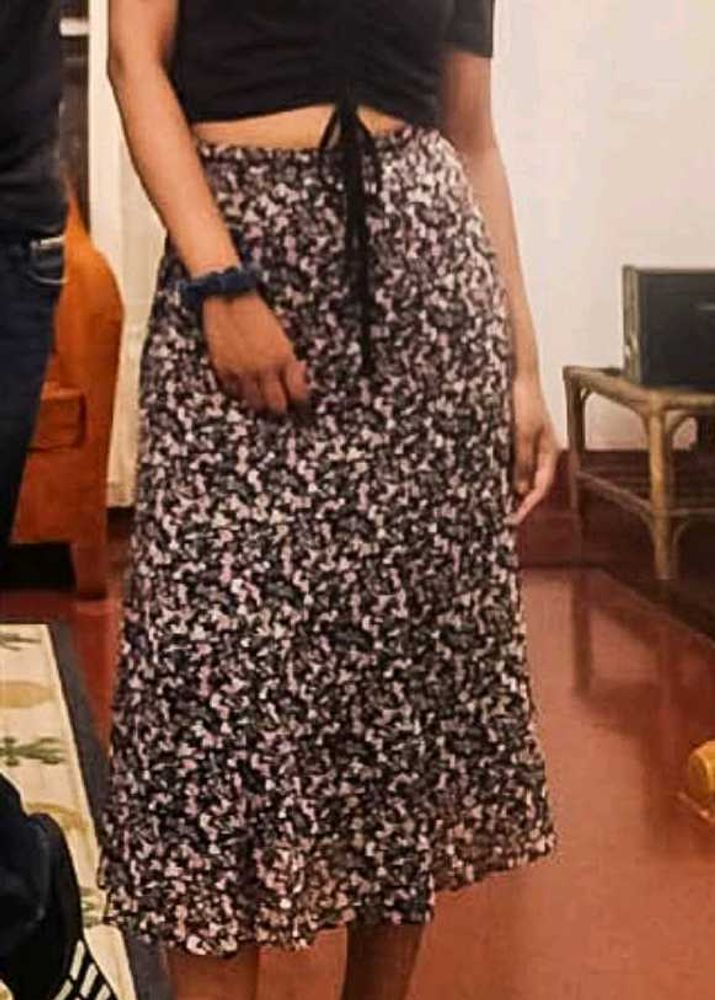 Floral Midi Skirt