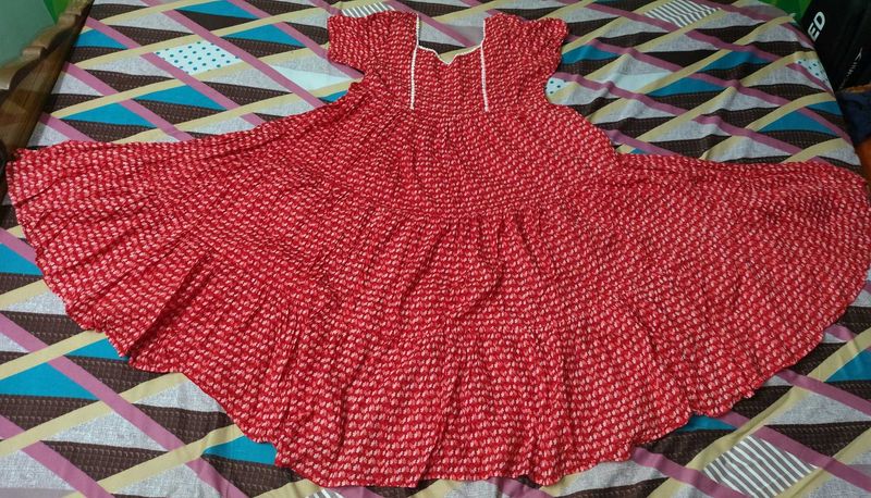 Red Print Summer Dress