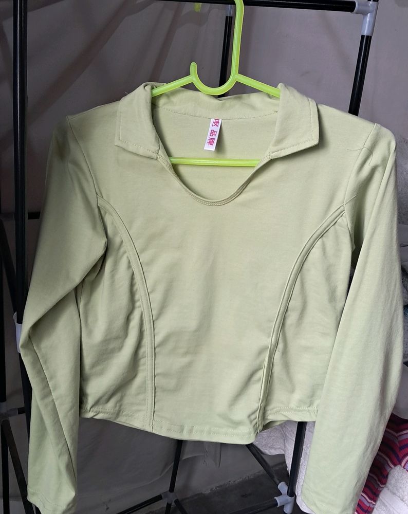 Long Sleeve Crop Top