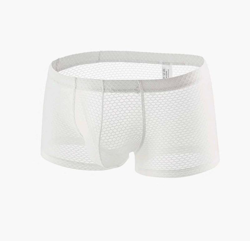 Men&#39;s White see through  briefs