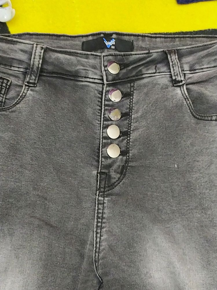 Grey Skinny Fit Jeans