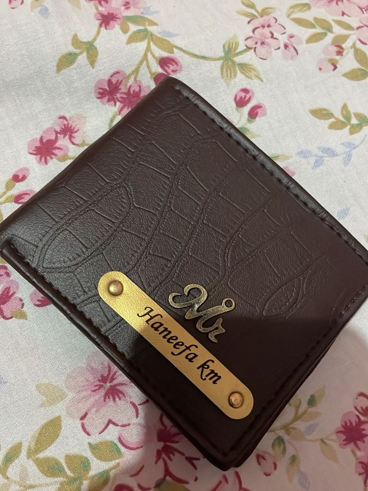 Personalized Brown Wallet